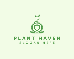 Gardening Shovel Plant logo design