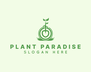 Gardening Shovel Plant logo design