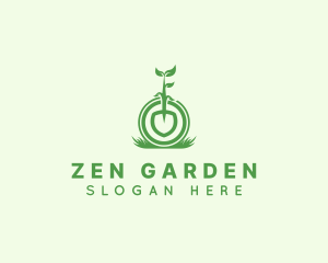 Gardening Shovel Plant logo design