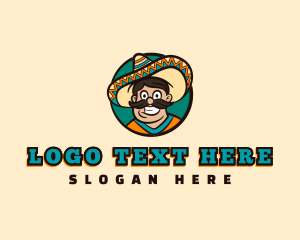 Mexican Mustache Hat logo