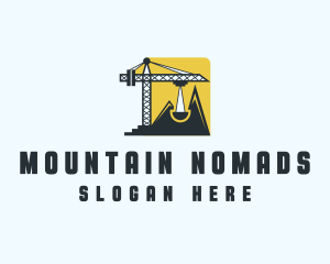 Crane Equipment  Construction  logo design