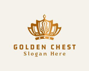 Beauty Gold Crown logo design