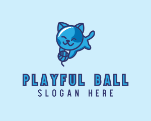 Playful Kitten Cat logo design