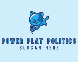 Playful Kitten Cat logo design