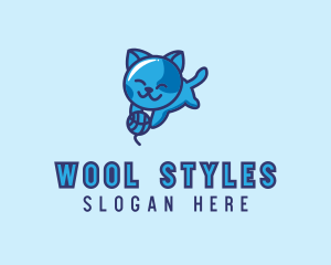 Playful Kitten Cat logo