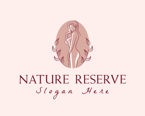 Natural Female Body Massage logo design