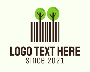 Forest Tree Barcode  logo