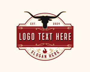 Longhorn Bull Barbecue logo