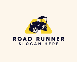 Construction Road Roller logo design