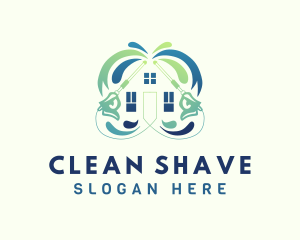 Home Cleaning Pressure Washer logo design