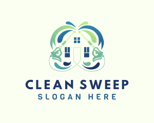 Home Cleaning Pressure Washer logo design