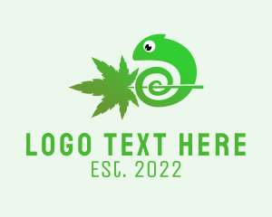 Green Chameleon Cannabis  logo