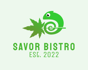 Green Chameleon Cannabis  logo