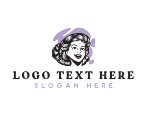 Female Retro Woman logo