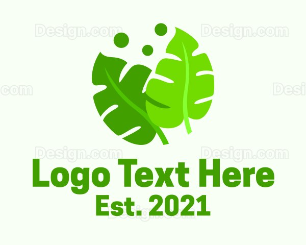 Green Garden Leaves Logo