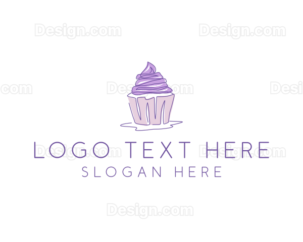 Sweet Cupcake Pastry Logo