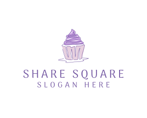 Sweet Cupcake Pastry Logo