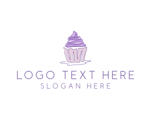 Sweet Cupcake Pastry Logo