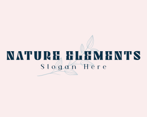 Organic Nature Leaf logo design