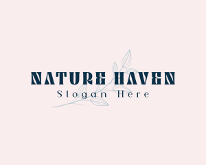 Organic Nature Leaf logo design