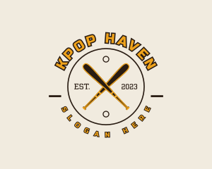 Baseball Varsity Badge logo design