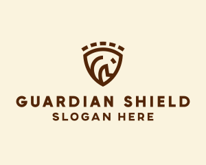 Horse Shield Crest logo design