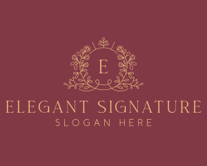 Luxury Wedding Event logo design