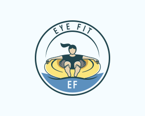 Water Tubing Fitness logo design