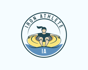 Water Tubing Fitness logo design