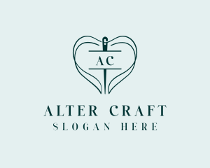 Thread Needle Sewing logo design