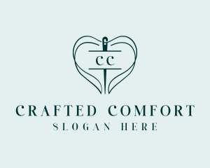 Thread Needle Sewing logo design