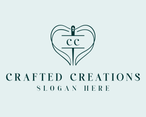 Thread Needle Sewing logo design