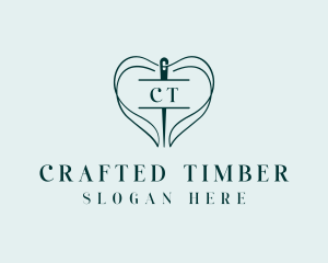 Thread Needle Sewing logo design