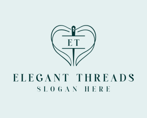 Thread Needle Sewing logo design