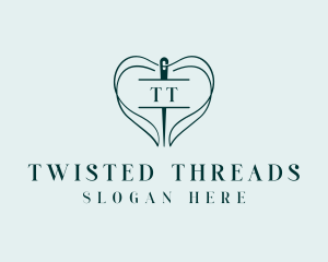 Thread Needle Sewing logo design