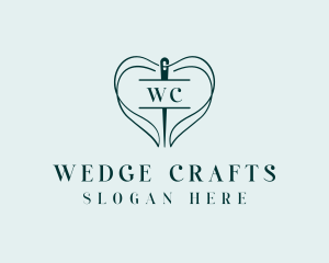 Thread Needle Sewing logo design