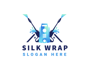 Pressure Washer Equipment Cleaning logo design