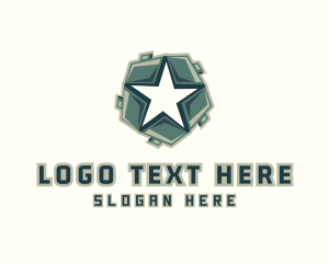 Safeguard - Star Military Shield logo design