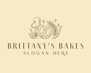 Wheat Pretzel Baking logo design