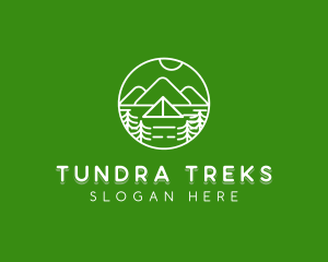 Outdoor Mountain Camp logo design