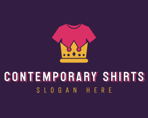 Crown T-shirt Clothing Fashion logo design