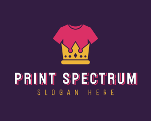 Crown T-shirt Clothing Fashion logo design