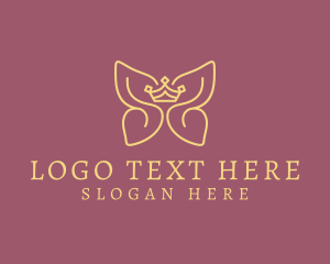 Elegant Crown Butterfly Wings logo