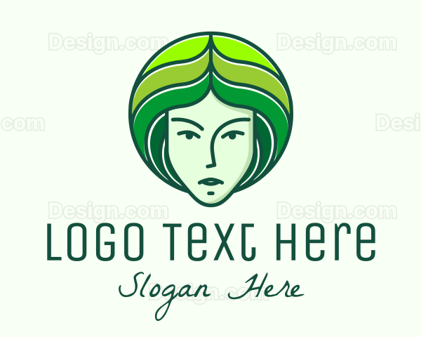 Beautiful Nature Woman Logo