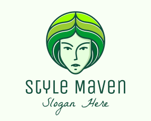 Beautiful Nature Woman  logo design