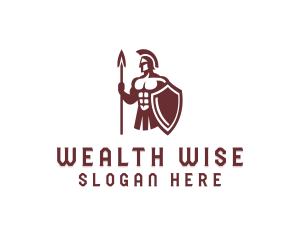 Spartan Financing Knight logo design