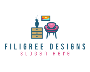 Interior Designer Furnishing logo design