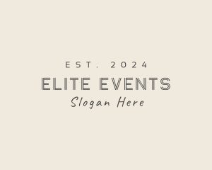 Generic Event Agency logo design