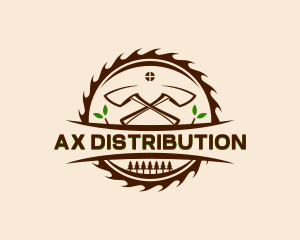 Lumberjack Axe Woodwork  logo