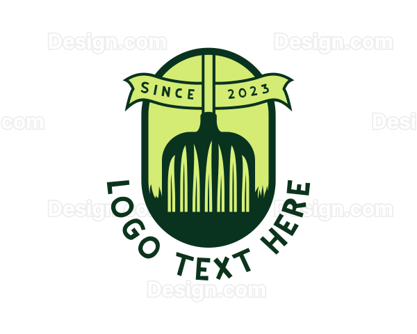 Rake Grass Backyard Logo